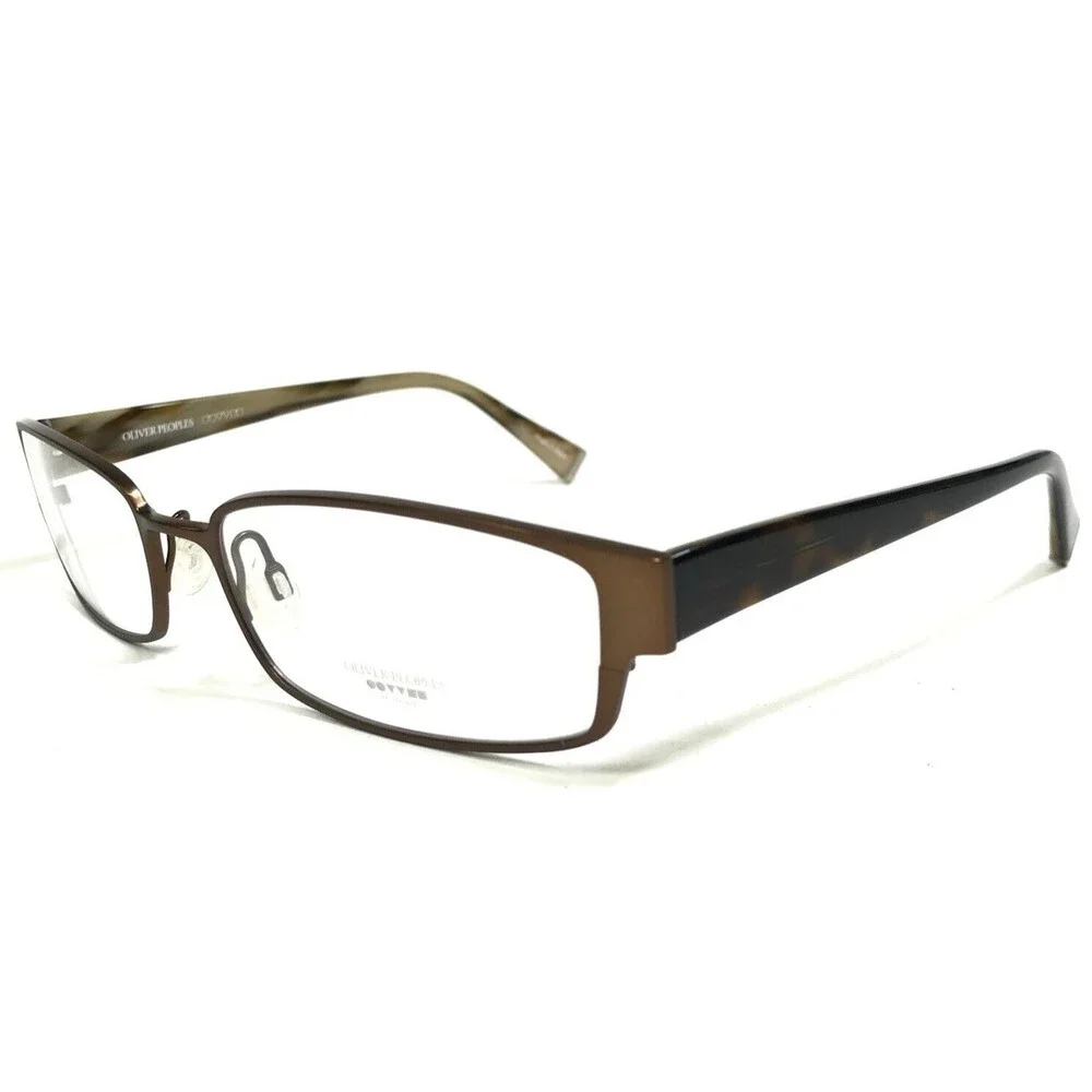 Oliver Peoples Eyeglasses Frames Id AUT Brown Rectangular Full Rim 54-17-135